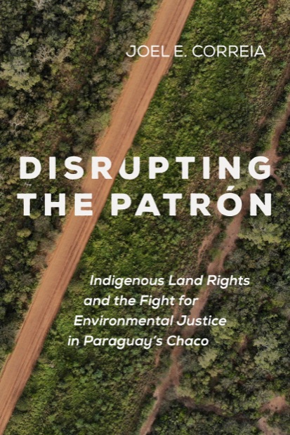 Cover of Disrupting the Patr&oacute;n, showing an aerial view of a dirt road cutting through Chaco forest